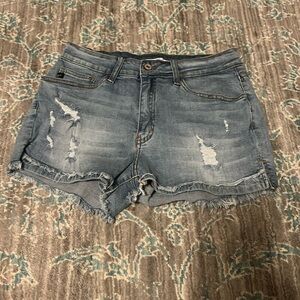 Light Denim Kancan Shorts